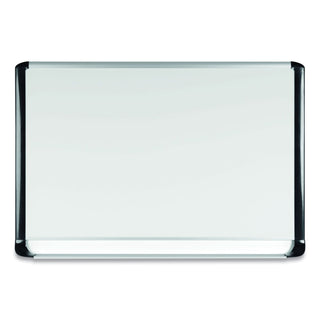 MasterVision™ Lacquered steel magnetic dry erase board, 48 x 72, Silver/Black (BVCMVI270201)