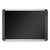 MasterVision™ Black fabric bulletin board, 48 x 72, Silver/Black (BVCMVI270301)