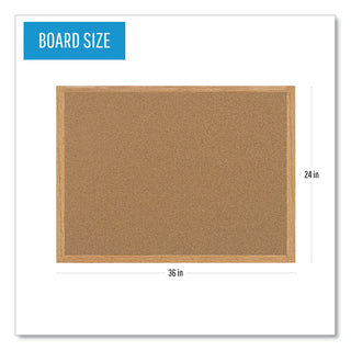 MasterVision™ Earth Cork Board, 24 x 36, Wood Frame (BVCSB0420001233)