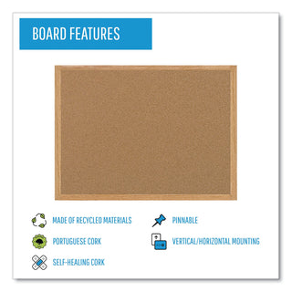 MasterVision™ Earth Cork Board, 24 x 36, Wood Frame (BVCSB0420001233)