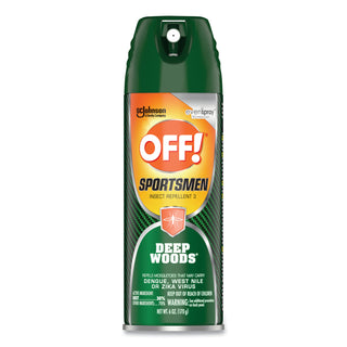 OFF!® Deep Woods Sportsmen Insect Repellent, 6 oz Aerosol Spray, 12/Carton (SJN334684)
