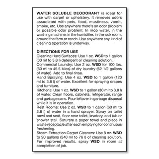 Big D Water-Soluble Deodorant, Mountain Air, 1 gal, 4/Carton (BGD1358)