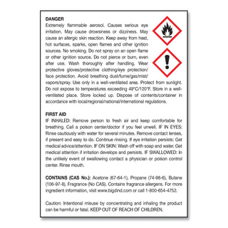 Big D Metered Concentrated Room Deodorant, Mountain Air Scent, 7 oz Aerosol, 12/Carton (10-0886)