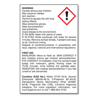 Big D Water-Soluble Deodorant, Mountain Air, 32 oz, 12/Carton (BGD358)