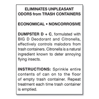Big D Dumpster D Plus C, Neutral, 25 lb, Bucket (BGD178)