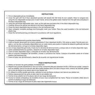Big D D'vour Clean-up Kit, Powder, All Inclusive Kit, 6/Carton (BIG169)