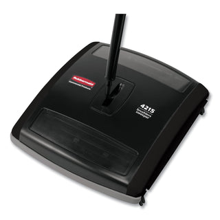 Rubbermaid® Commercial Brushless Mechanical Sweeper, 44" Handle, Black/Yellow (RCP4215-88BLA)