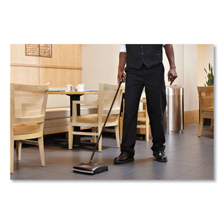 Rubbermaid® Commercial Brushless Mechanical Sweeper, 44" Handle, Black/Yellow (RCP4215-88BLA)