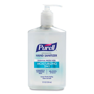 PURELL® 2 in 1 Moisturizing Advanced Hand Sanitizer Gel, Clean Scent, 12 oz Pump Bottle, Clean Scent (GOJ369812) (GOJ369812)