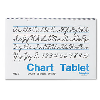 Pacon® Chart Tablets, Unruled, 24 x 16, 25 Sheets (PAC74520)