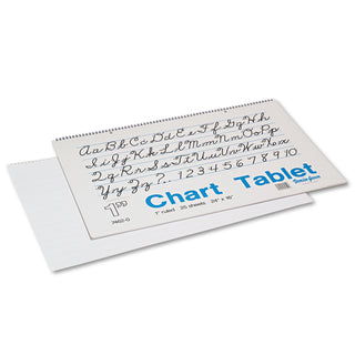 Pacon® Chart Tablets, 1" Presentation Rule, 24 x 16, 25 Sheets (PAC74620)