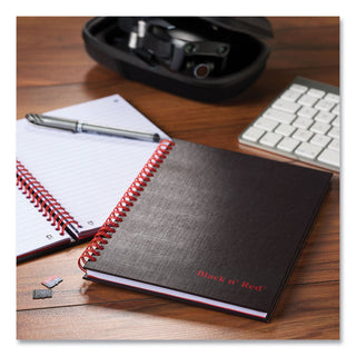 Black n' Red™ Hardcover Twinwire Notebooks, 1 Subject, Wide/Legal Rule, Black/Red Cover, 9.88 x 7, 70 Sheets (JDK400110532)