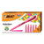 BIC® Brite Liner Highlighter, Chisel Tip, Fluorescent Pink, Dozen (BICBL11PK)