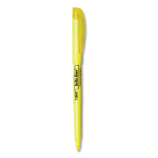 BIC® Brite Liner Highlighter, Chisel Tip, Yellow, 24/Pack (BICBL241YW)