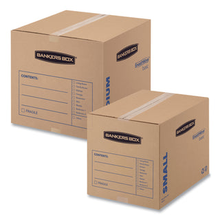 Bankers Box® SmoothMove Basic Moving Boxes, Regular Slotted Container (RSC), Medium, 18" x 18" x 16", Brown/Blue, 20/Bundle (FEL7713901)
