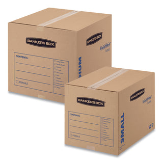 Bankers Box® SmoothMove Basic Moving Boxes, Regular Slotted Container (RSC), Large, 18" x 18" x 24", Brown/Blue, 15/Carton (FEL7714001)