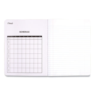 Mead® Composition Book, Wide/Legal Rule, Black Cover, 9.75 x 7.5, 100 Sheets (MEA09910)