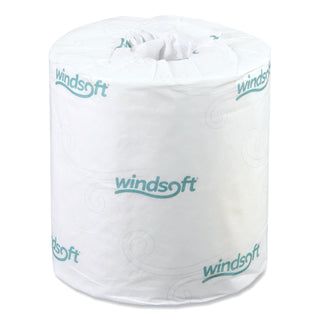 Windsoft® Bath Tissue, Septic Safe, 2-Ply, White, 4.5 x 3, 500 Sheets/Roll, 48 Rolls/Carton (WIN2405)