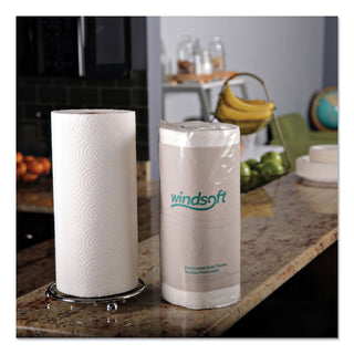 Windsoft® Kitchen Roll Towels, 2 Ply, 11 x 8.8, White, 85/Roll, 30 Rolls/Carton (WIN122085)