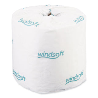 Windsoft® Bath Tissue, Septic Safe, 2-Ply, White, 4 x 3.75, 400 Sheets/Roll, 24 Rolls/Carton (WNS2400)