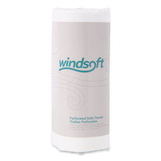 Windsoft® Kitchen Roll Towels, 2 Ply, 11 x 8.8, White, 85/Roll, 30 Rolls/Carton (WIN122085)