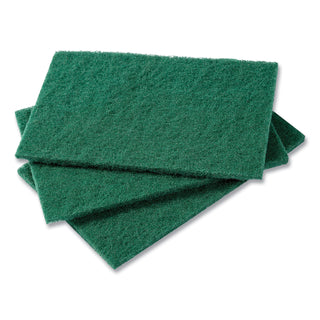 AmerCareRoyal® Medium-Duty Scouring Pad, 6 x 9, Green, 60/Carton (S960ROYAL)