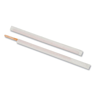 AmerCareRoyal® Wood Coffee Stirrers, 7.5", Wrapped, 5,000/Carton (RPPR825W)