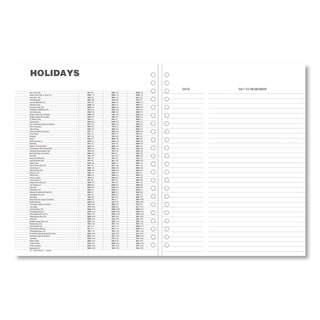 Universal® Monthly Planner, 11 x 8, Black Cover, 14-Month: Dec 2024 to Jan 2026 (UNV71001)