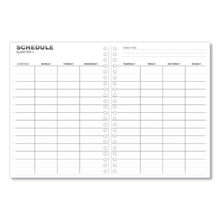 Universal® Weekly Planner, 11 x 8, Black Cover, 14-Month: Dec 2024 to Jan 2026 (UNV71000)