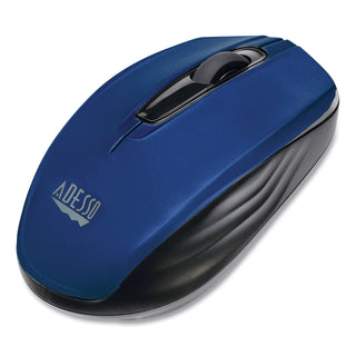 Adesso iMouse S50 Wireless Mini Mouse, 2.4 GHz Frequency/33 ft Wireless Range, Left/Right Hand Use, Blue (ADEIMOUSES50L)
