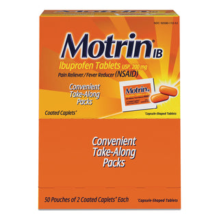 Motrin® IB Ibuprofen Tablets, Two-Pack, 50 Packs/Box (MCL48152) (MCL48152)