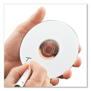 Verbatim® CD-R Discs, 700MB/80min, 52x, Spindle, White, 100/Pack (VER94712)