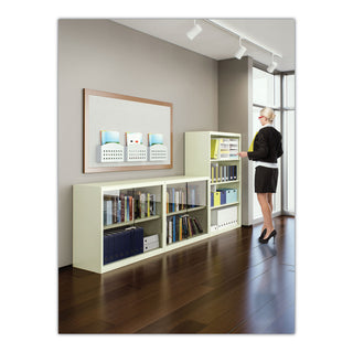 Tennsco Metal Bookcase, Three-Shelf, 34-1/2w x 13-1/2d x 40h, Black (TNNB42BK)