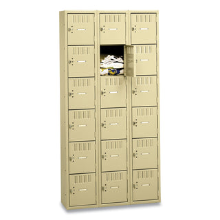 Tennsco Box Compartments, Triple Stack, 36w x 18d x 72h, Sand (TNN102657)