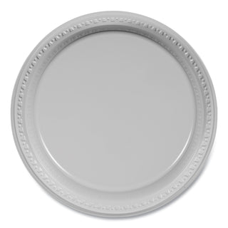 Tablemate® Plastic Dinnerware, Plates, 10 1/4" dia, White, 125/Pack (TBLTM10644)