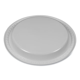Tablemate® Plastic Dinnerware, Plates, 9" dia, White, 125/Pack (TBL9644WH)