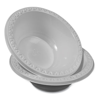 Tablemate® Plastic Dinnerware, Bowls, 12oz, White, 125/Pack (TBL12244WH)