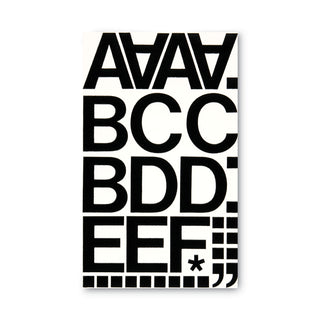 Chartpak® Press-On Vinyl Letters & Numbers, Self Adhesive, Black, 2"h, 77/Pack (CHA01050)
