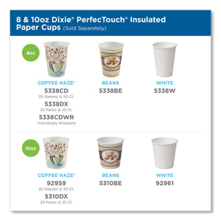Dixie® PerfecTouch Hot Cups, 8 fl oz, 1000/Carton, Multi, Paper, Hot Food, Cold Food, Coffee (DXE5338CDWR)