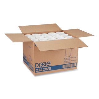Dixie® Pathways Paper Hot Cups, 12 oz, 25/Bag, 20 Bags/Carton (DXE2342WSCT)