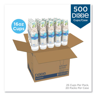 Dixie® Hot Cups, Paper, 16oz, Coffee Dreams Design, 500/Carton (DXE5356DX)
