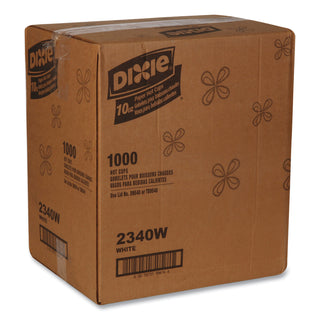 Dixie® Paper Cups, Hot, 10oz, White, 20/Carton (DIX2340W)
