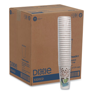 Dixie® Hot Cups, Paper, 20oz, Coffee Dreams Design, 25/Pack, 20 Packs/Carton (DXE5320CD) (DXE5320CD)