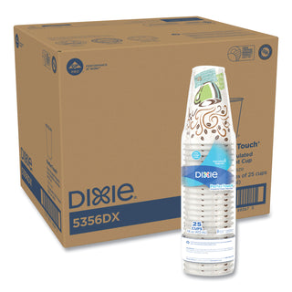 Dixie® Hot Cups, Paper, 16oz, Coffee Dreams Design, 500/Carton (DXE5356DX)