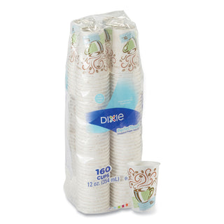 Dixie® PerfecTouch Paper Hot Cups, 12 oz, Coffee Haze, 160/Pack (DXE5342CDSBPPK) (DXE5342CDSBP)