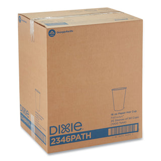 Dixie® Pathways Paper Hot Cups, 16oz, 1000/Carton (DXE2346PATH)