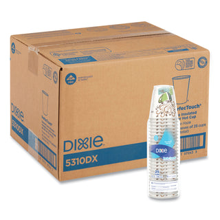 Dixie® Hot Cups, Paper, 10oz, Coffee Dreams Design, 500/Carton (DXE5310DX)