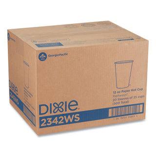 Dixie® Pathways Paper Hot Cups, 12 oz, 25/Bag, 20 Bags/Carton (DXE2342WSCT)