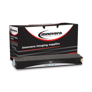 Innovera® Remanufactured Cyan Ink, Replacement for HP 972 (L0R86AN), 3,000 Page-Yield (IVRL0R86AN)