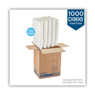 Dixie® PerfecTouch Hot/Cold Cups, 12 oz., White, 50/Bag, 20 Bags/Carton (DIX5342W)